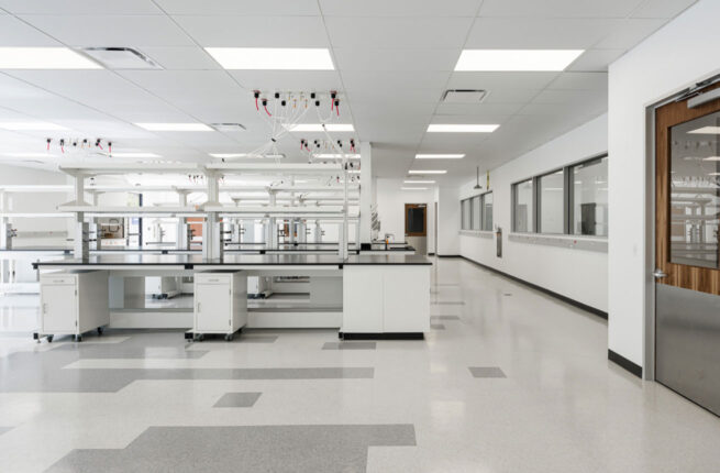 Lab space in the Life Sciences building